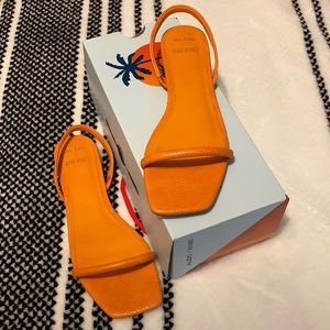 ALDOXROCKY BARNES POSITANO FLAT BLOCK HEEL SANDAL